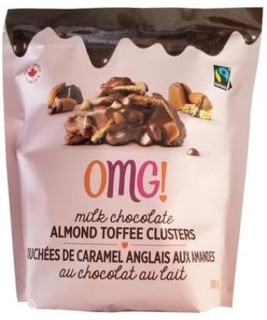 OMG! Milk Chocolate Almond Toffee Clusters 24 oz. 680g