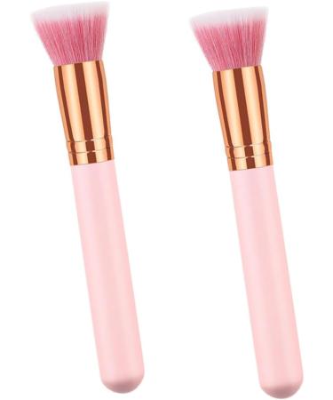 OHPHCALL 2pcs Cosmetics Brush Makeup Brishes Blush Brush Fine Bristles Highlighter Brush Makeup Brushs Wooden - Buy Online on GoSupps.com