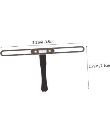 Healeved 5pcs eyebrow drawing tools eyebrow shaper tool t-shape eyebrow measuring ruler 13.5x7.1cmx5pcs Silverx5pcs - Buy Online on GoSupps.com