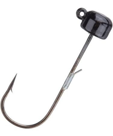 Reaction Tackle Tungsten Mushroom Head Ned Rig Shroom Jig Heads 1/10 oz - 5-Pack, Black - Buy Online on GoSupps.com