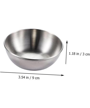 MAGICLULU 24 Pcs Silver Sauce Dish Dipping Sauce Seasoning Dish Stainless Steel 9x9cmx3pcs Silverx3pcs - Buy Online on GoSupps.com