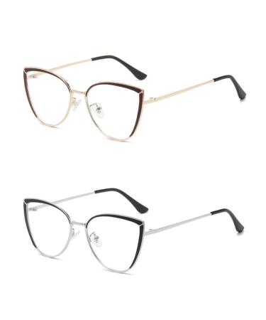 gofidin 2 Colors Blue-light-blocking Glasses Women Men Oversized Optical Frame Eye Defend Ultra Light Eyeglasses Office Computer Goggles