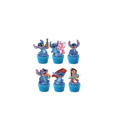 24 cake decorations cupcake toppers themed party decoration supplies.