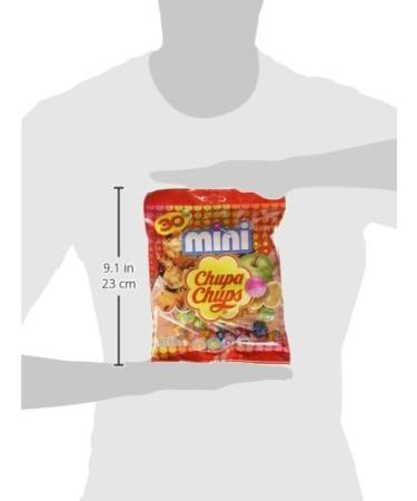  Chupa Chups Chupa Chups - Bag of 30 Mini Lollipops - Assorted Flavors - Chupa Chups Cola and Strawberry Orange and Apple Flavors - Fruit Pulp Lollipops - 0% Fat - 180g - Buy Online on GoSupps.com