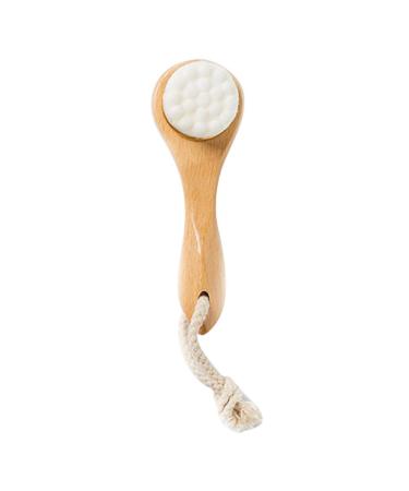 Aiwjeakh Bamboo Wood Handle Cleansing Brush Tools Soft Fber Hair Manual Face Brush Cleaning Face Brushes Skin Care - A
