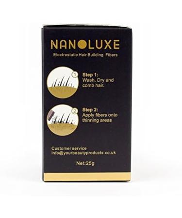 Dark Brown Nanoluxe Hair Fibers 25g - Thickening Fibres Concealer - Buy Online on GoSupps.com