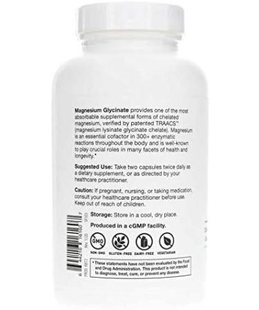 Nutri-Dyn Magnesium Glycinate 160 Capsules - Supports Bone Health, Heart Health, and Restful Sleep - Buy Online on GoSupps.com