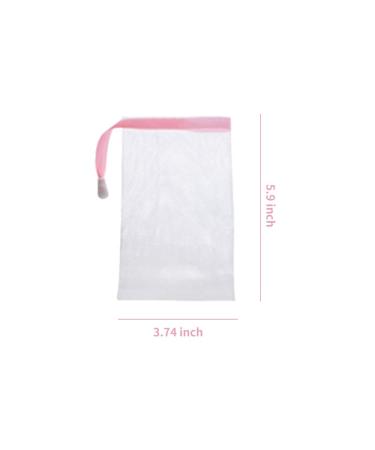 Andiker Soft Mesh Soap Bag Set - 7 Pcs | Shower Soap Pouch Saver with Drawstring | Hangable & Quick Drying Nylon | Foaming and Drying Solution - Buy Online on GoSupps.com