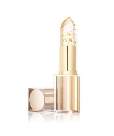 Mciluyaiio Transfer-proof color-changing lipstick with a gold leaf effect for women 24-hour long-lasting glossy deeply moisturizing and nourishing.