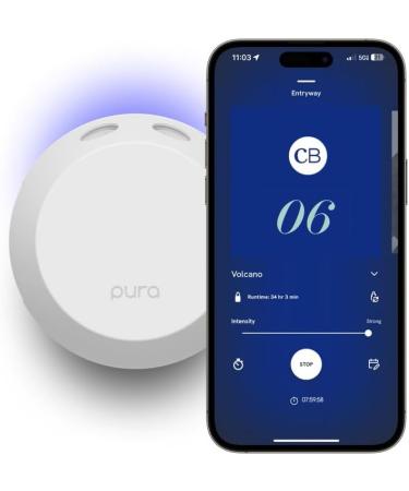 Capri Blue Pura 4 Smart Fragrance Diffuser Kit | Aromatherapy Diffuser + Volcano Refill Vials | International Shipping Available - Buy Online on GoSupps.com