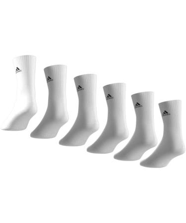 Buy adidas Unisex Cushioned Sportswear Crew Socks - 6 Pairs (White/Black) | Best International Shipping - Buy Online on GoSupps.com