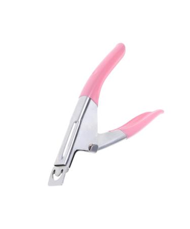 Healeved Nail Clippers Acrylic Nail Tool Nail Trimmers Nail False Nail Clipper Nail Art Nails Tools Stainless Steel False Nail Tip Clipper French Nail File medium Rosy