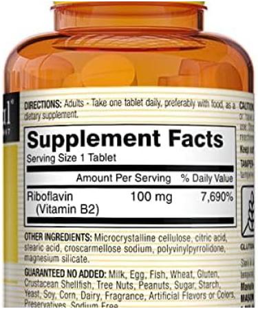 Mason Natural B2 100mg Tablets - 100 Count | Mason Vitamins - Buy Online on GoSupps.com