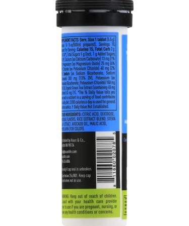 Nuun Sport + Caffeine Electrolyte Tablets - Fresh Lime Flavor 10 Servings | International Shipping Available - Buy Online on GoSupps.com