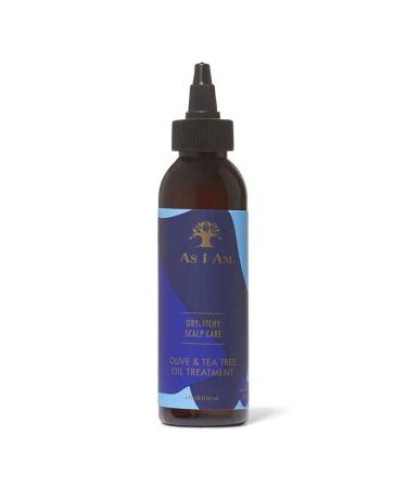 As I Am Dry and Itchy Scalp Care Oil Treatment - 4 ounce - Enriched with Salicylic Acid, Olive Oil, and Tea Tree Oil - Fights Dandruff, Seborrheic Dermatitis, and Psoriasis