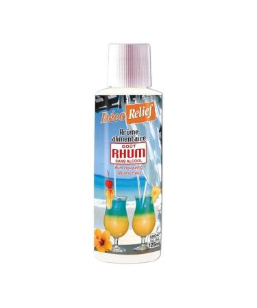 D co Relief - Liquid Flavor Rum (without alcohol) 125ml - Food Flavor for Pastry Cooking - Professional Ingredient