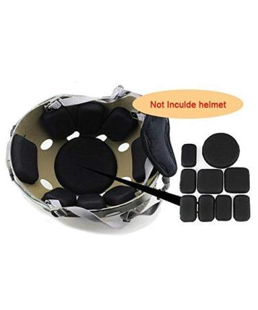 ATAIRSOFT Tactical Airsoft Helmet Accessories 9 Inner Pads Set for ACH MICH Helmet