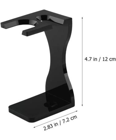 Coheali Bart Brushes Halter Razor Stand - Premium Acrylic Razor & Brush Holder with Large Emasille Bowl for Men - Buy Online on GoSupps.com