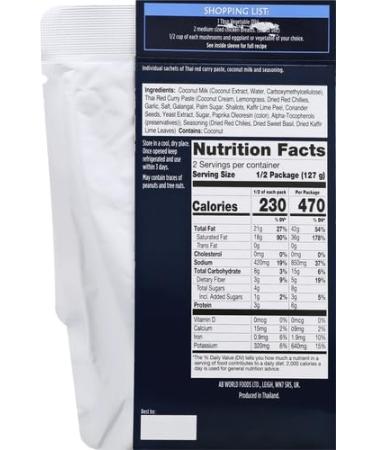 BLUE DRAGON CURRY KIT THAI RED 3 STEP - Buy Online on GoSupps.com