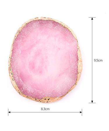 2PCS Manicure Display Board - Color Resin Stone Palette for Nail Art | Pigment Gel Tool in Random Pink - Buy Online on GoSupps.com