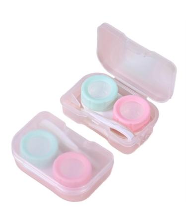 KCHYCV Simple Contact Lens Case Eyeglass Accessories Cute Travel Case Lens Container Cute Companion Case
