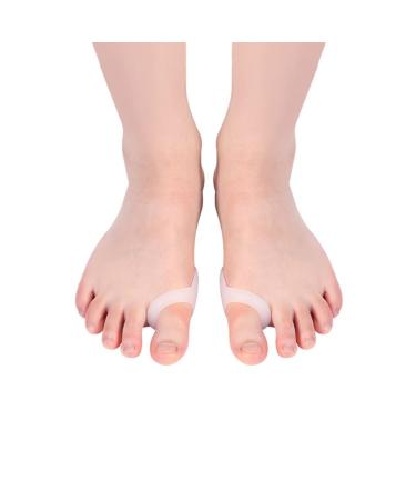 DEAVER 5 Pack Big Toe Separator and Bunion Protectors Gel Pads Corrector Straightener Spreads Straightens Overlapping Relief Bunions Calluses Pain