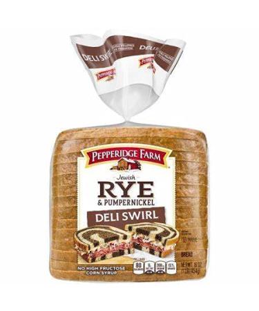 Pepperidge Farm Bread - Deli Swirl Rye & Pump-2pack Rye & Pump 1 Pound (Pack of 2)