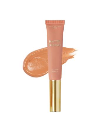 Revolution Pro-Iconic Matte Cream Blush- Wand Sultry Peach| Lightweight formula |Buildable & Blendable |Soft-focus matte effect |Easy-to-use wand applicator | 15ml