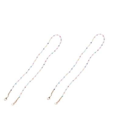 Beaupretty 6 Stk mask glasses hanging chain bling-sunglasses glasses holder glasses holder fashion chain fashion glasses chain for hanging the mask face cover rope lanyard child hanging neck plastic