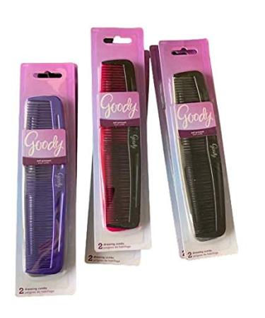 Goody Dressing Styling Comb 7.3/4 2/pack - Assorted Colors