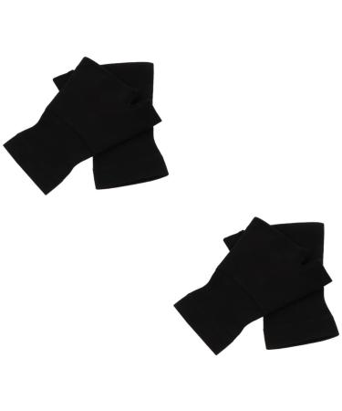 Mobestech 2 Pairs Wrist Gloves Fingerless Gloves Mens Wristband Guantes De Gym Para Hombres Wrist Sleeves Wrist Protector Thumb Women's Wrist Guard Bracket Spandex