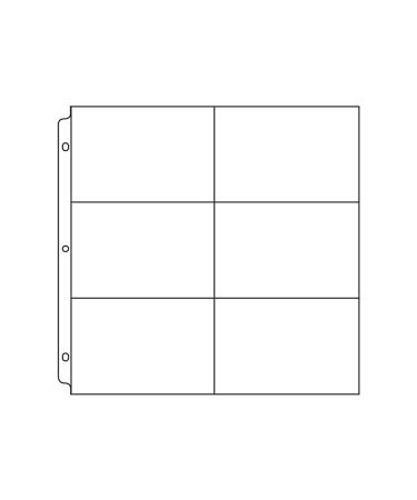 12x12 Ring Photo Sleeve 6up-50