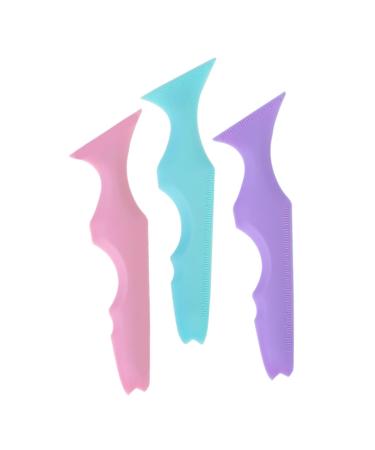 Ipetboom 3pi ces Pochoirs Silicone Pour Maquillage Des Yeux Aide Application De Mascara Et Eye-liner Outils De Beaut Silicone Pour Maquillage Parfait