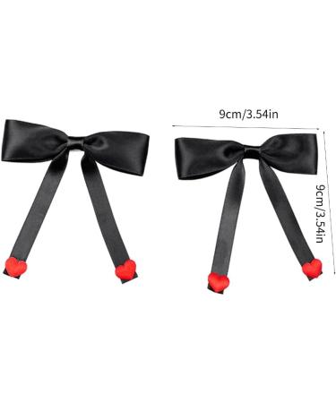 Limtula Sweet Ballet Bowknot Hairpins Duckbills Hair Clip Barrettes French Side Pin for Lady Elegant Hair Styling Accessories Black - Buy Online on GoSupps.com
