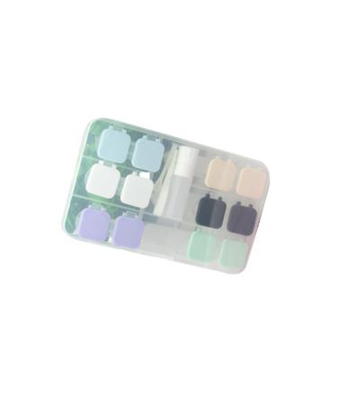 Gogogmy holder accessories pockets contact len hollow contact tweezers eye contact case contact tweezers lens accessories lens accessories suite mussel shell contact lenses container 15.8*9.5cm picture 2