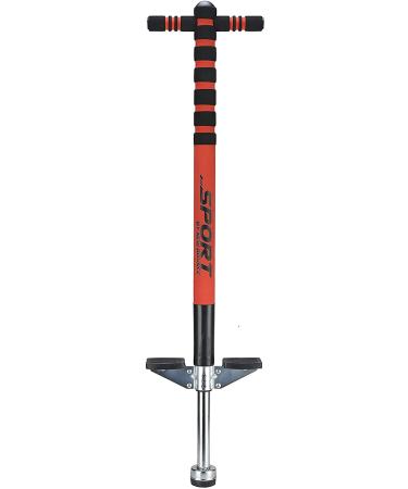 New Bounce Pogo Stick for Kids - Pogo Sticks, 40 to 80 Lbs - Sport Edition, Quality, Easy Grip, PogoStick for Hours of Wholesome Fun. Black & Red