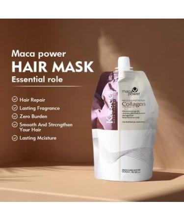 Collagen Hair Treatment Mask | Deep Repair Argan Oil Conditioner for All Hair Types - Restore Dry & Damaged Hair - Buy Online on GoSupps.com