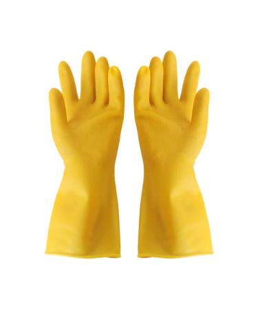 1 Pair Protective Gloves Latex Thickened Dishwashing Cleaning Household Gloves Average