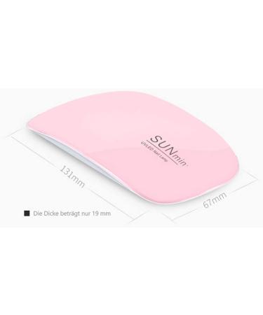 Buy Cam2 Mini UV Lamp Nail Dryer - 6W LED Portable Gel Nail Polish Dryer (Pink) - International Shipping Available - Buy Online on GoSupps.com
