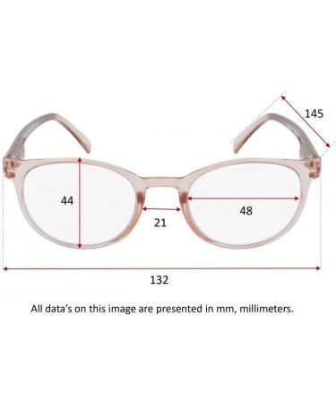 Silac-Pink Cristal 7402 Women's Reading Glasses - Light Comfortable & Durable - Diopter +3.50 - Stylish Transparent Pink Frame - Buy Online on GoSupps.com