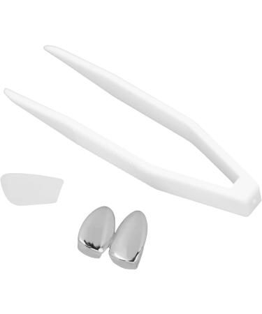 Fashionable Metal Teeth Decoration Hip Hop Tooth Decoration Plating Teeth Brace Jewelry for Halloween Party Silver - Buy Online on GoSupps.com