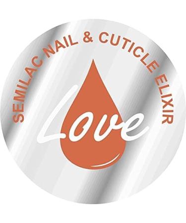Semilac Nail & Cuticle Elixir Love 7 ml - Hydrating Nail Conditioner | Intensely Moisturizing and Nurturing | Nail and Cuticle Care at Home - Buy Online on GoSupps.com