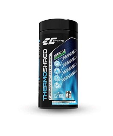 EC Sports ThermoShred Thermogenic Workout Supplement - Natural Weight Management w/Body Shaping Formula - Powerful Circulation & Focus - 90 Capsules