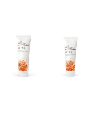 Alfason Repair 100g - Moisture cream & 30 g - moisturizer for very dry and stressful skin - cream for face body hands - clinically tested - free of parabens alcohol bundle with Alfason Repair 30 g