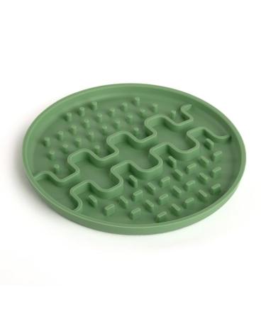 Bonameco Slip mat - leak mat for dogs & cats supports healthy digestion anti -slip design & easy to clean - Slow feeder (mini green) Mini green
