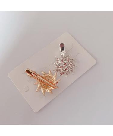 Buy Sparkling Crystal Hair Clips - Slip-Resistant Flower Design Alligator Clips for Women & Girls | Perfect for Parties Weddings & Everyday Wear - Buy Online on GoSupps.com