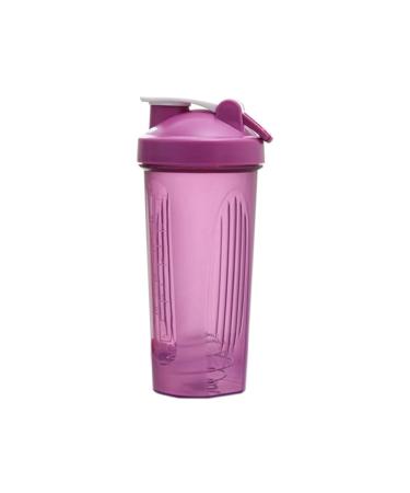 Shaker Cup Sports Portable Pratique Remuant Tasse 600Ml Plastique Shakers Bouteille Adultes Facile Installer Facile Utiliser Violet