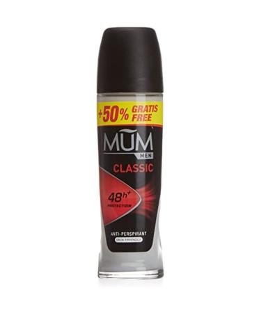 Mum – Men Classic – Roll-On Deodorant, 50 ml – [Pack of 12]
