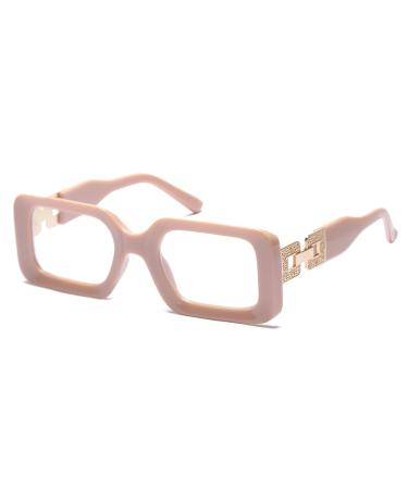 SOOLALA The Reading Glasses Company Blue Light Blocking Womens Reading Glasses Pink 4.0 x