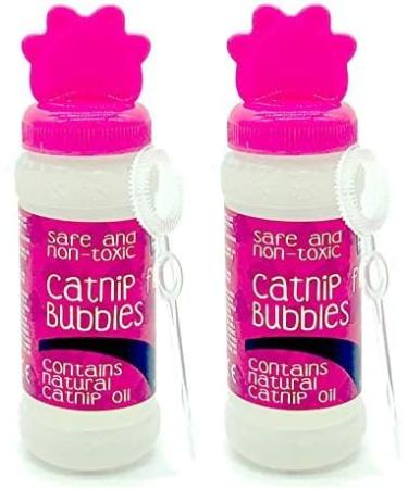 Pet Touch 2 X 120 ml Catnip Fun Bubbles for Cats and Kittens that contains NATURAL CATNIP OIL for Interactive Play (2 X Pink (240 ml)) - Buy Online on GoSupps.com